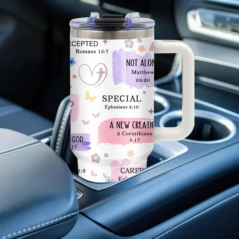 40oz Classic Christian Theme Stainless Steel Vacuum Flask