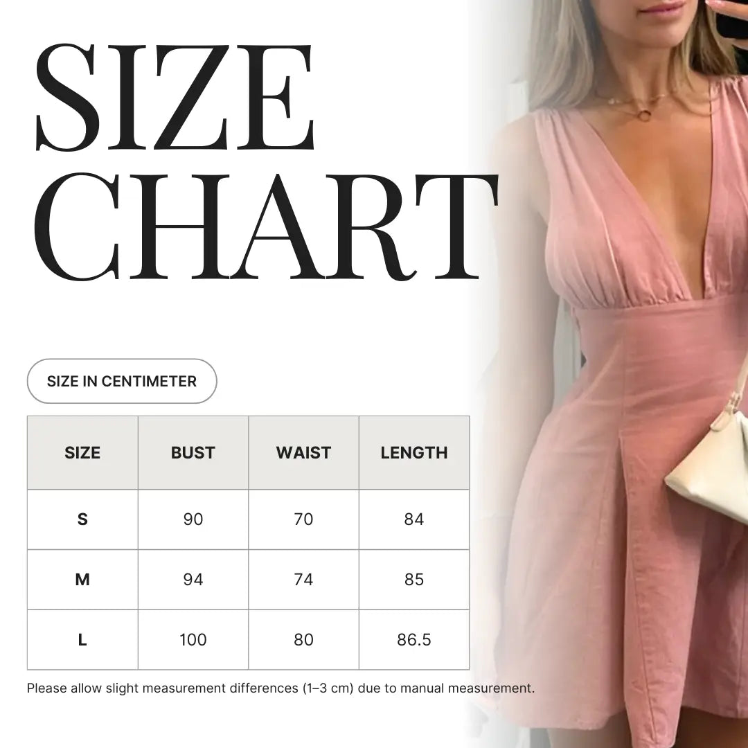 Pink V Neck Tie Back Mini Dress Shellie