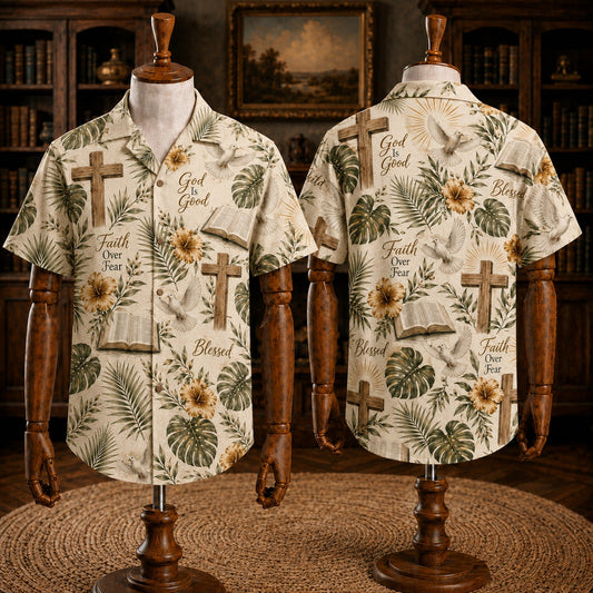 Jesus Is My Light Hawaiian Shirts - Christian Cross Scripture Aloha Shirt Collection