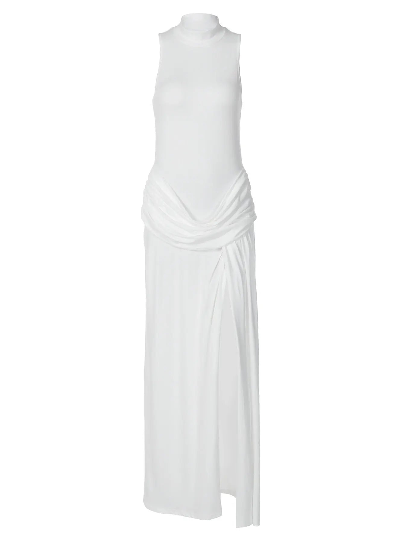 Ivory Muse High Neck Maxi Dress Carilie