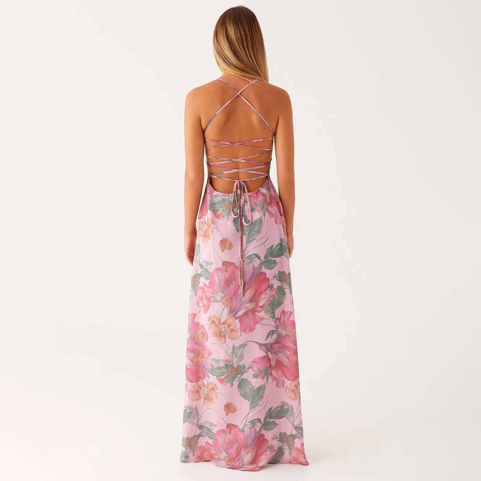 Floral Slip Maxi Dress Carilie