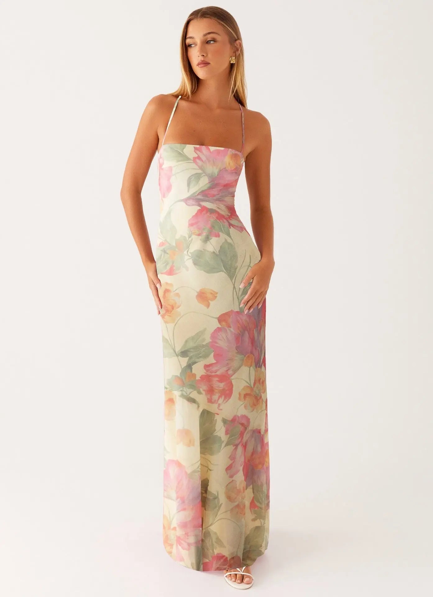 Floral Slip Maxi Dress Carilie