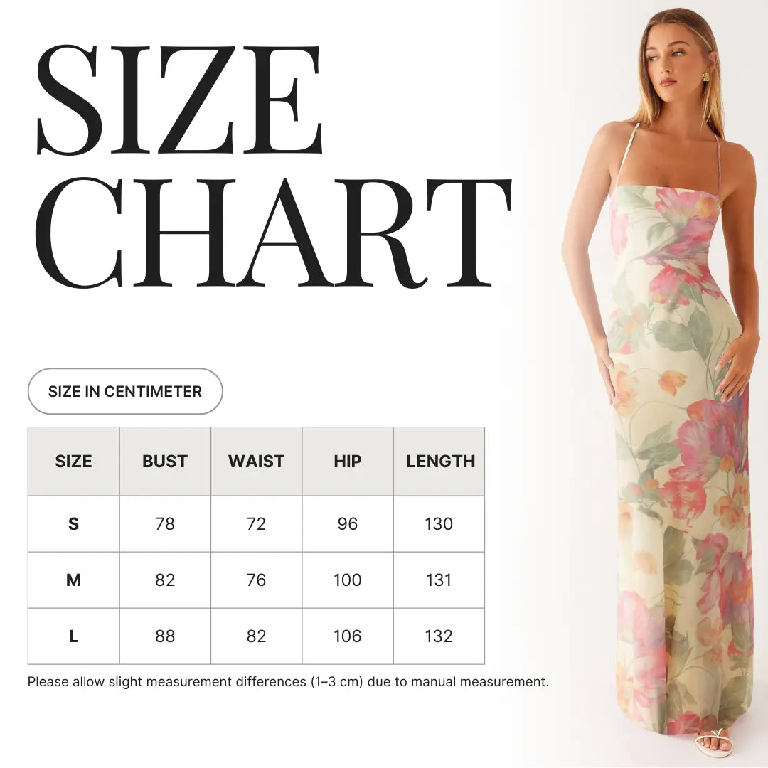 Floral Slip Maxi Dress Carilie