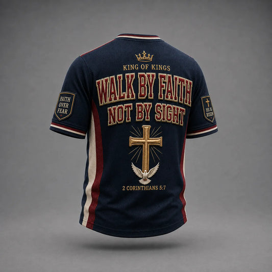 Men's Christian Cross O-neck Short Sleeve T-shirt