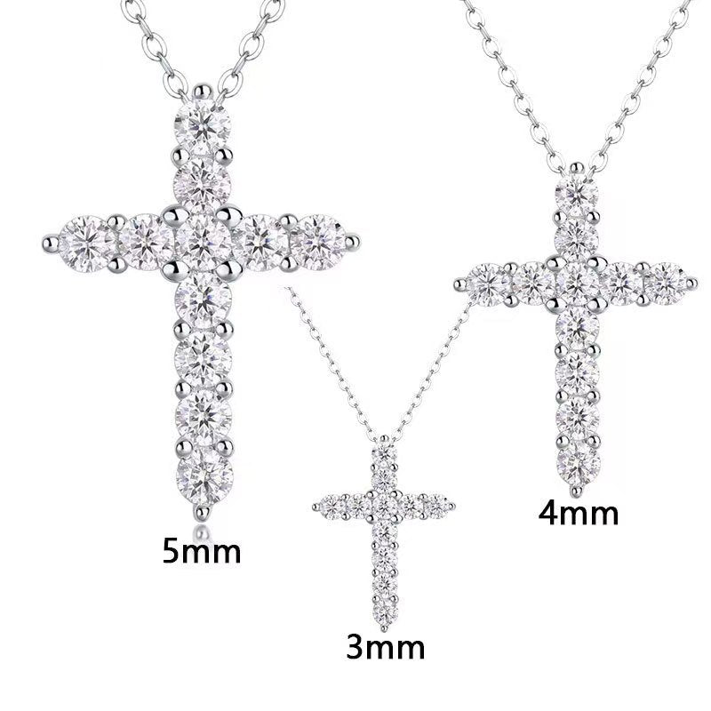 Small, medium and large cross side by side