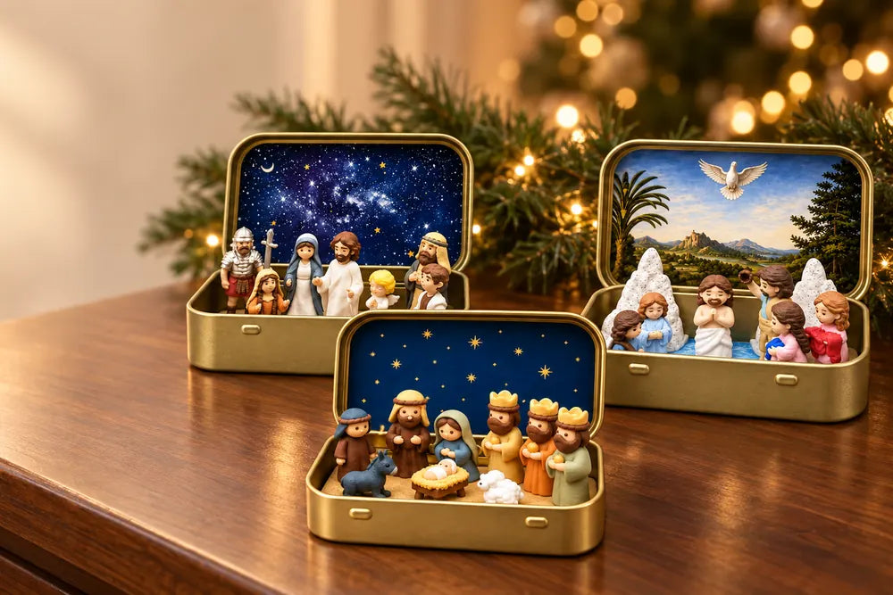 Mini Christmas Keepsake Tins