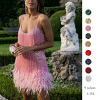 Sequin Fringe Mini Dress Shellie