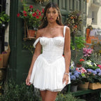White Off-Shoulder Mini Dress Carilie