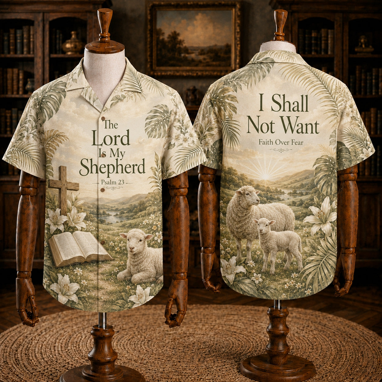 Walk With Jesus Hawaiian Shirts - Christian Faith Scripture Tropical Shirt Collection