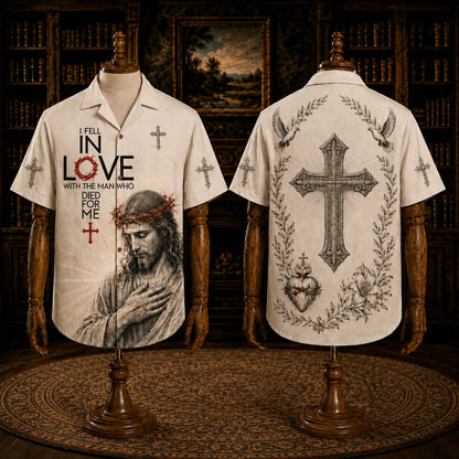 Christian Jesus Hawaiian Shirt, Religious Faith Tropical Button Up Shirt
