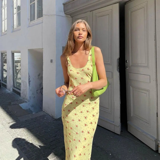 Floral Mermaid Maxi Dress Carilie