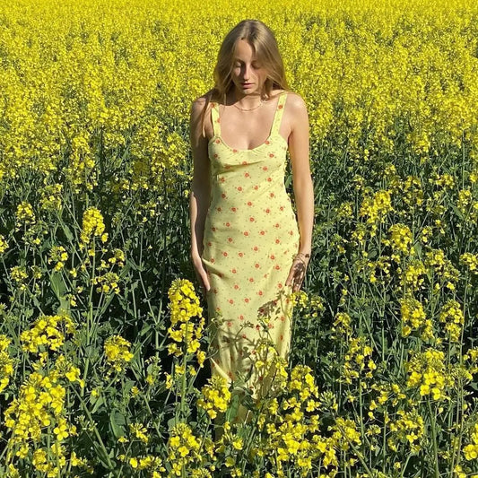 Floral Mermaid Maxi Dress Carilie