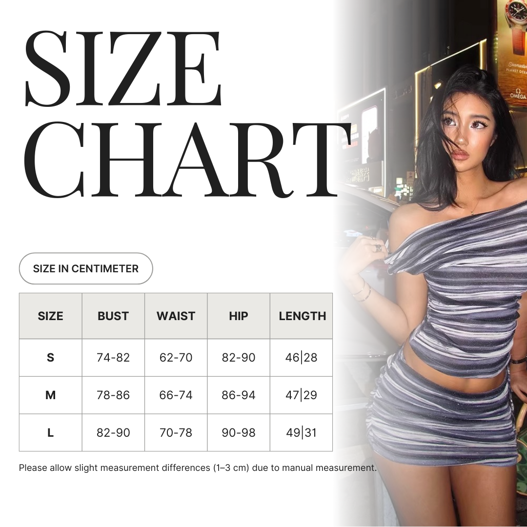 Off Shoulder Ruched Top and Mini Skirt Set