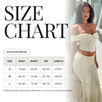 Polka Dot Off Shoulder Top and Maxi Skirt Set Carilie