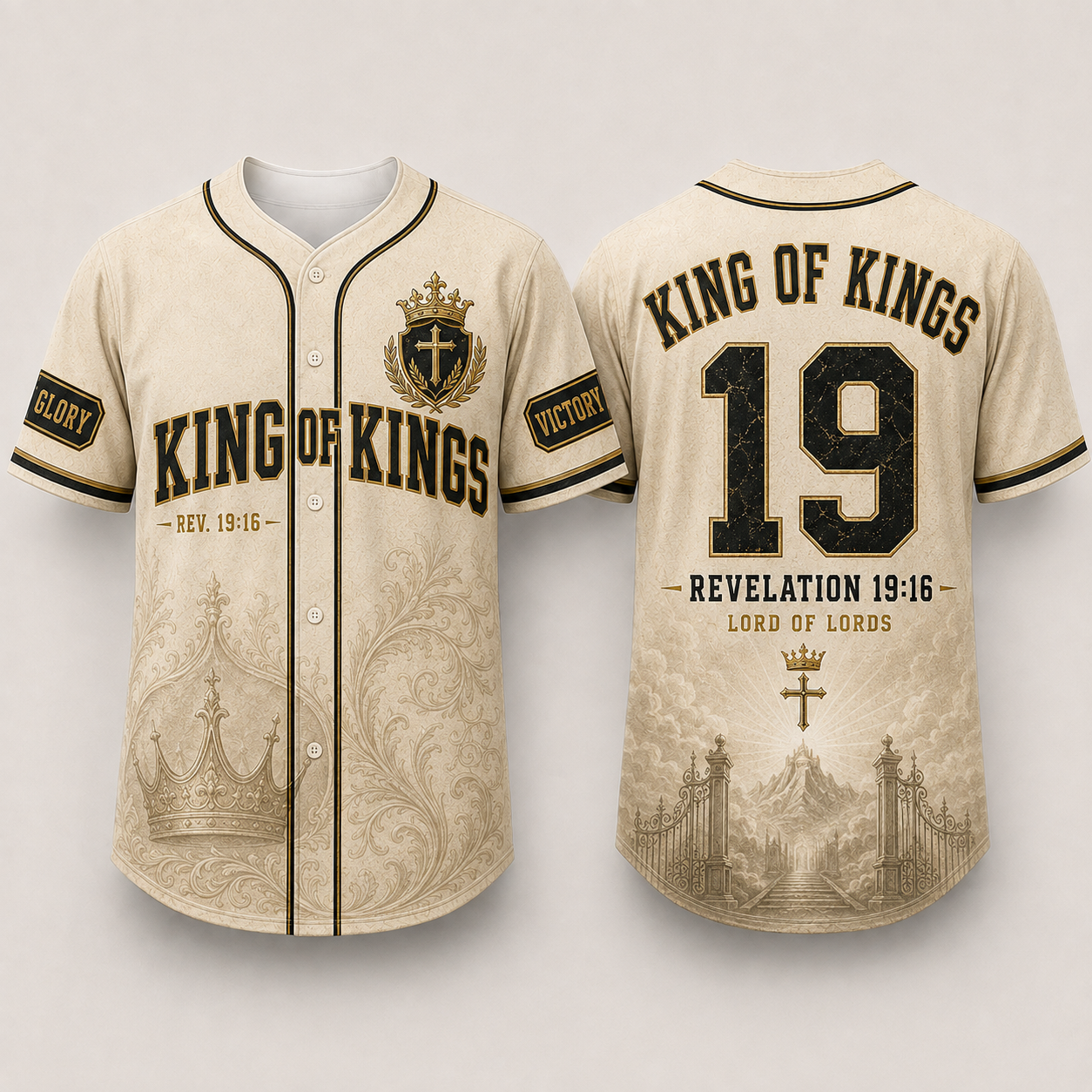 Christian Baseball Jersey for Men – Bible Verse Faith Jersey