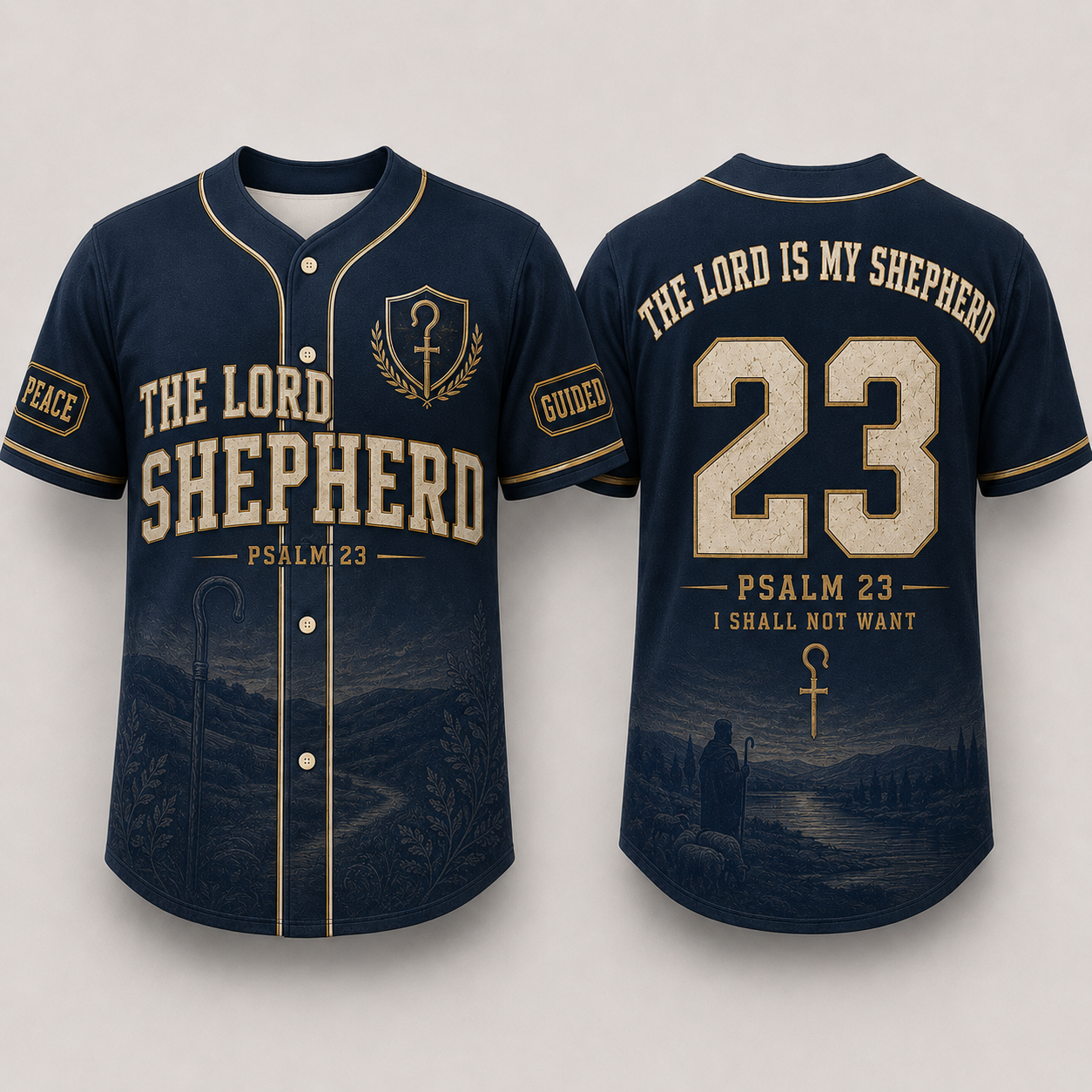 Christian Baseball Jersey for Men – Bible Verse Faith Jersey