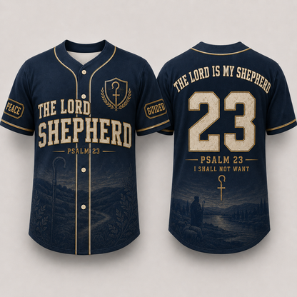 Christian Baseball Jersey for Men – Bible Verse Faith Jersey