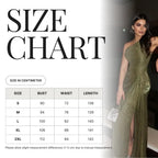 Olive Ruched Elegant Evening Gown Maxi Dress Carilie