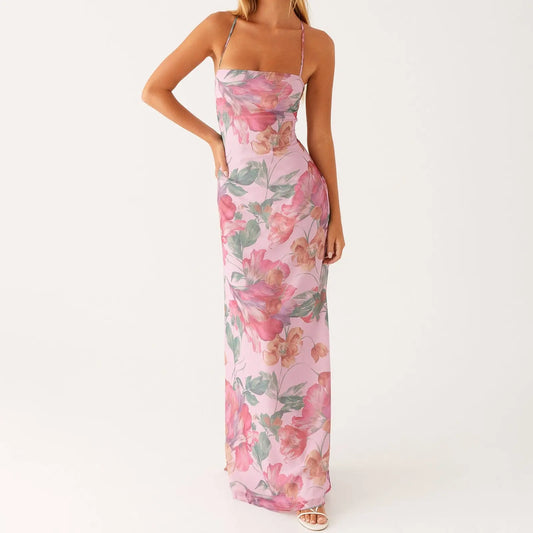 Floral Slip Maxi Dress Carilie