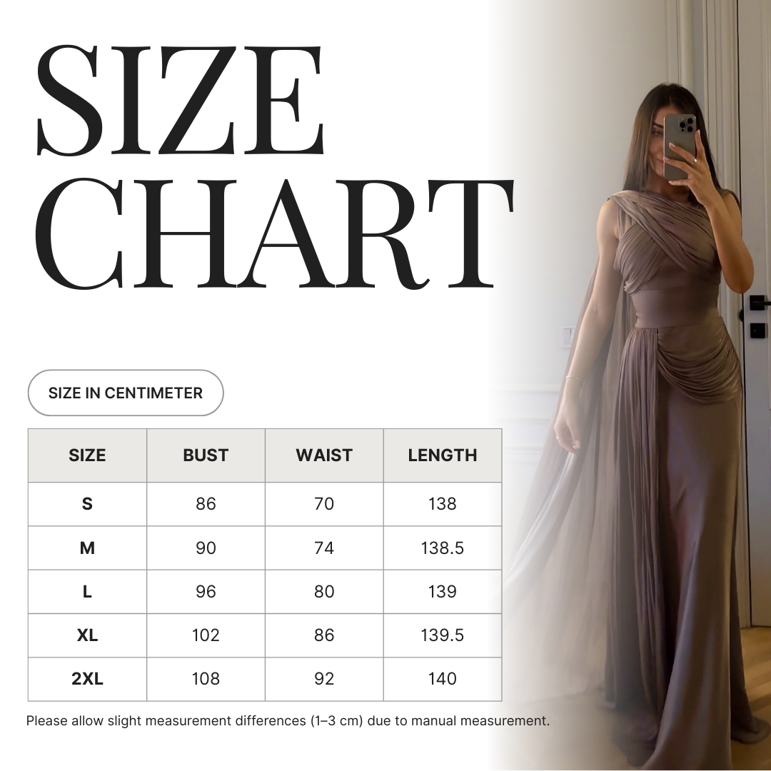 Dusty Purple Draped One Shoulder Gown Maxi Dress