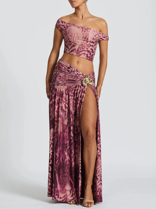 Rose Tie Dye Skirt Set Carilie