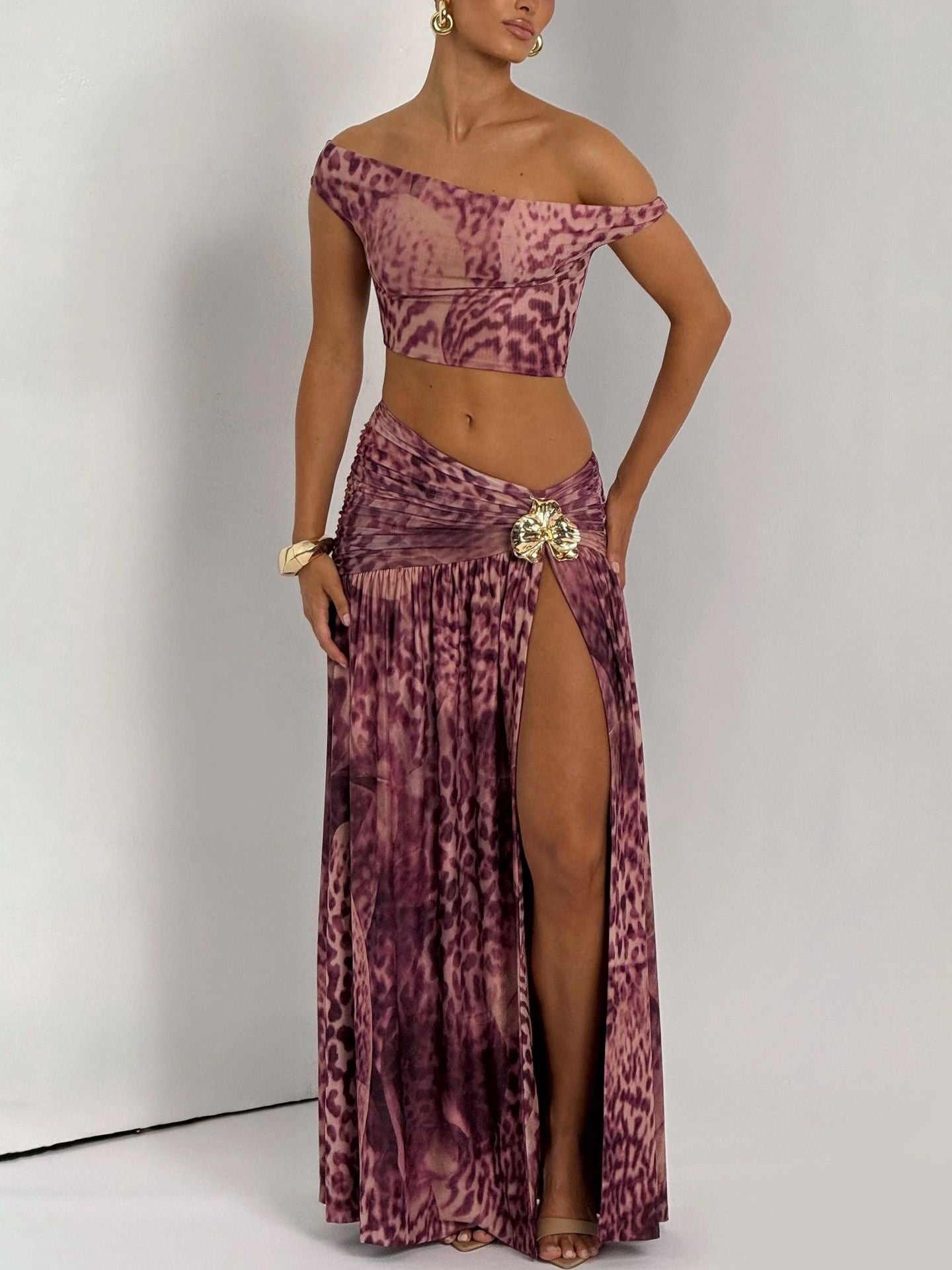 Rose Tie Dye Skirt Set