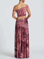 Rose Tie Dye Skirt Set Carilie