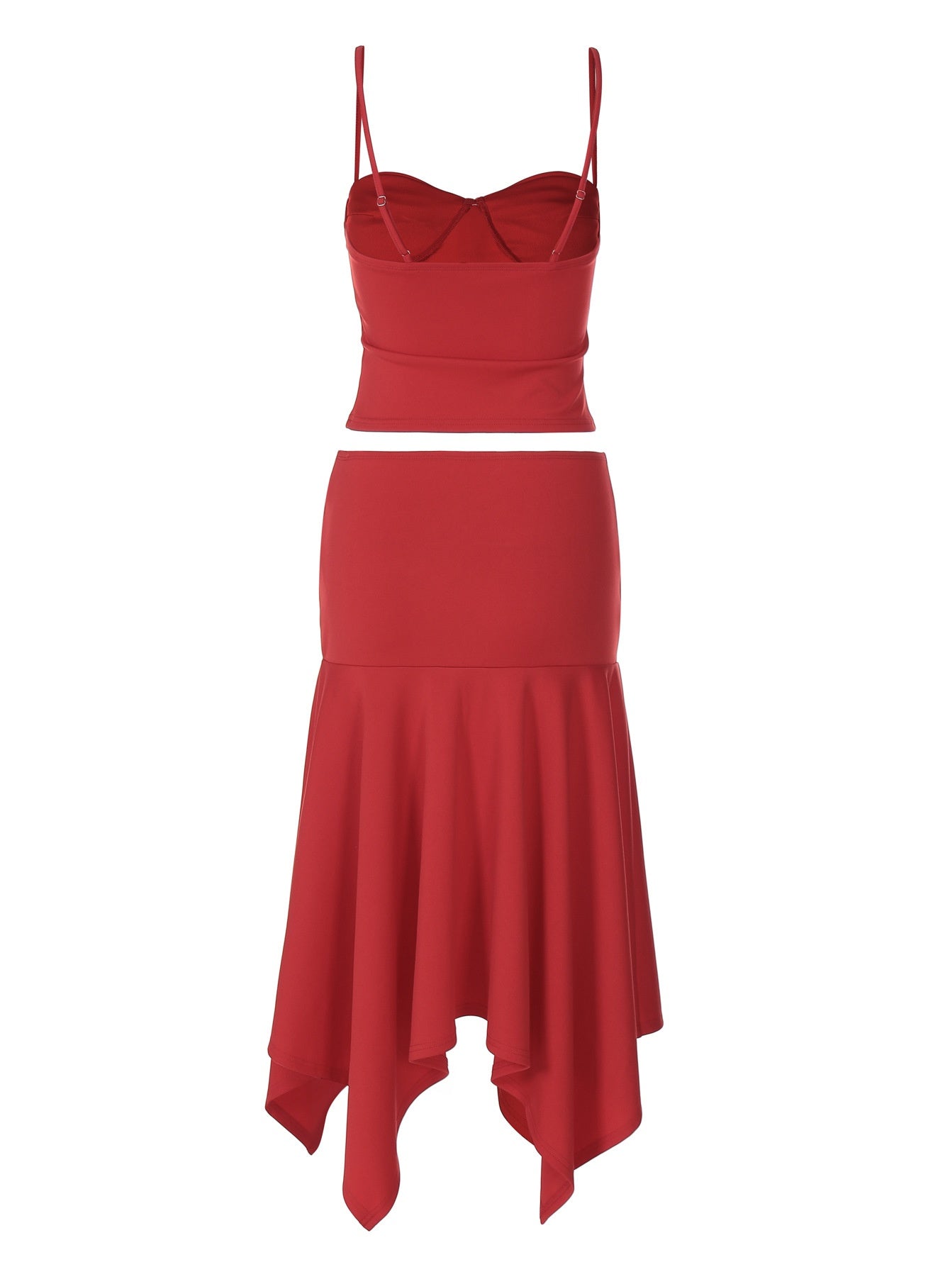 Scarlet Ruched Midi Dress