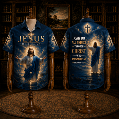 Jesus Cross Hawaiian Shirt, Christian Faith Religious Shirt