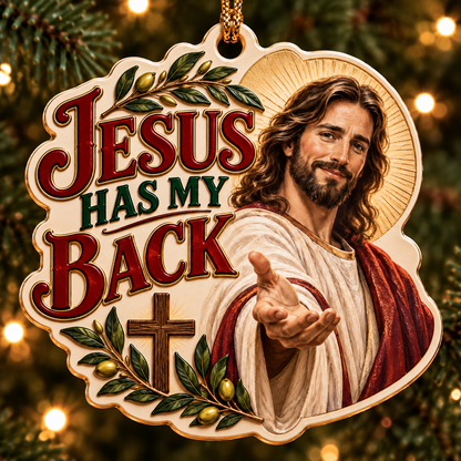Christian Jesus Christmas Ornament, Religious Christmas Decor, Christian Gift, Jesus Faith Ornament, Christmas Tree Decoration