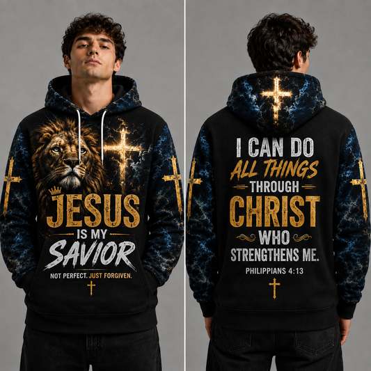 Lion Of Judah Jesus Is My Savior Christian Hoodie