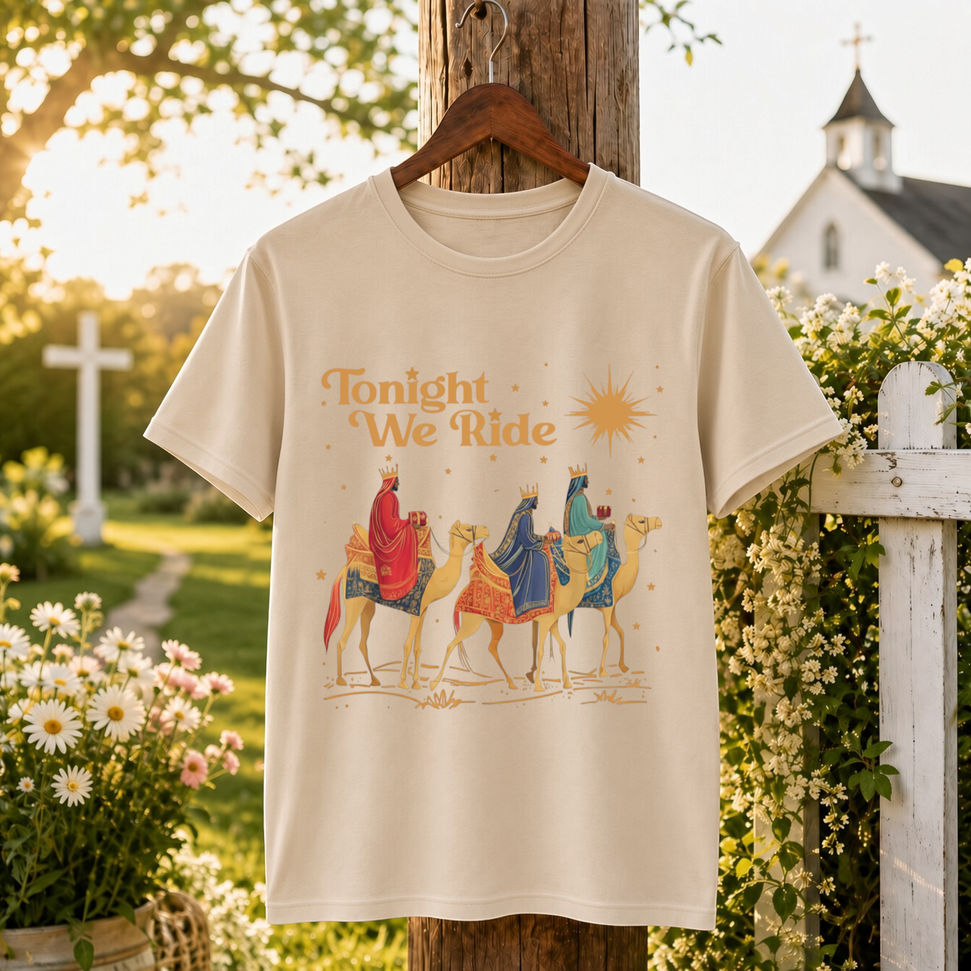 Tonight We Ride Christmas Faith Design- Unisex T-Shirt, Hoodie & Sweatshirt