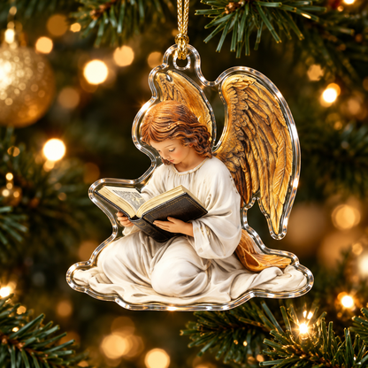 Christian Nativity Acrylic Ornament, Holy Family Baby Jesus Angel & Wise Men, Religious Christmas Gift for Family