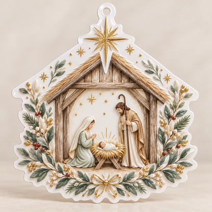 Nativity Ornaments - Christian Christmas Ornaments
