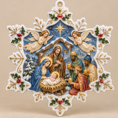 Nativity Ornaments - Christian Christmas Ornaments