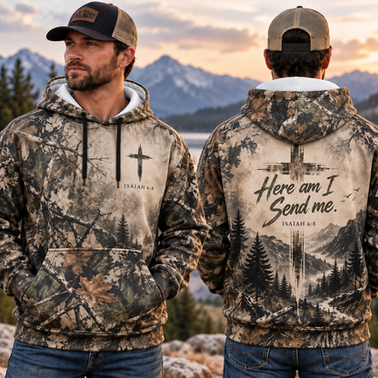 Christian All Over Print Hoodie, Jesus Faith Bible Verse Pullover, Religious Gift
