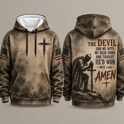 Christian All Over Print Hoodie, Jesus Faith Bible Verse Pullover, Religious Gift