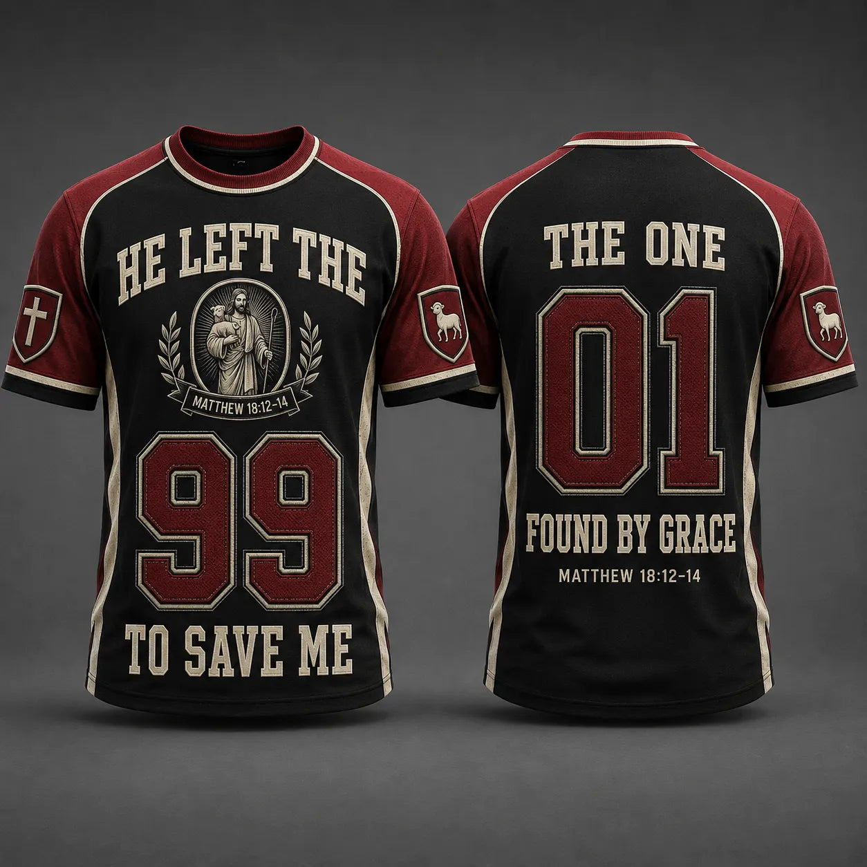He Left the 99 to Save Me – The One Christian 3D T-Shirt