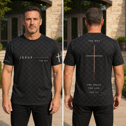 Jesus The Way – Minimal Christian 3D T-Shirt