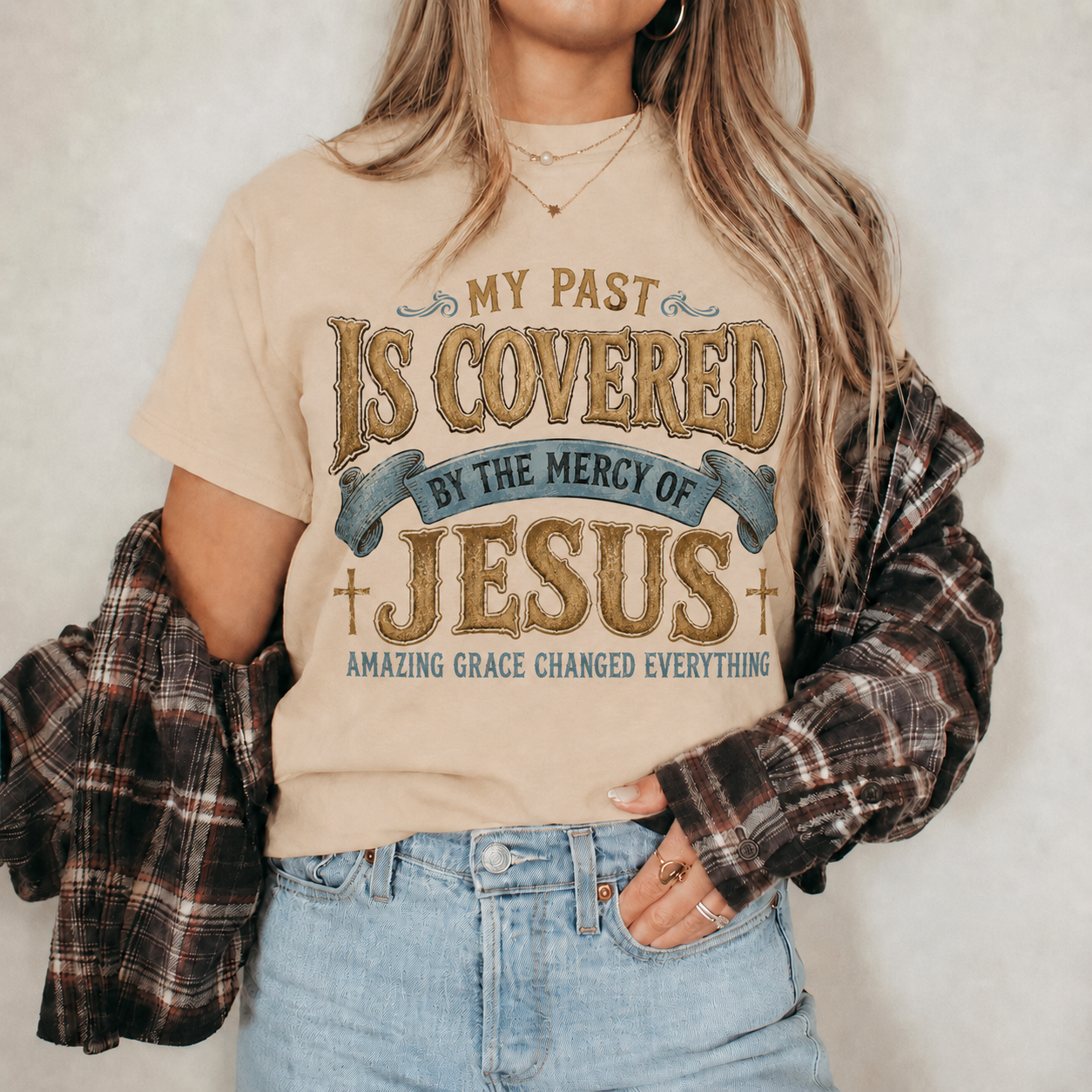 My Past Is Covered By The Mercy Of Jesus Christian Grace Unisex Tshirt / Hoodie / Sweatshirt