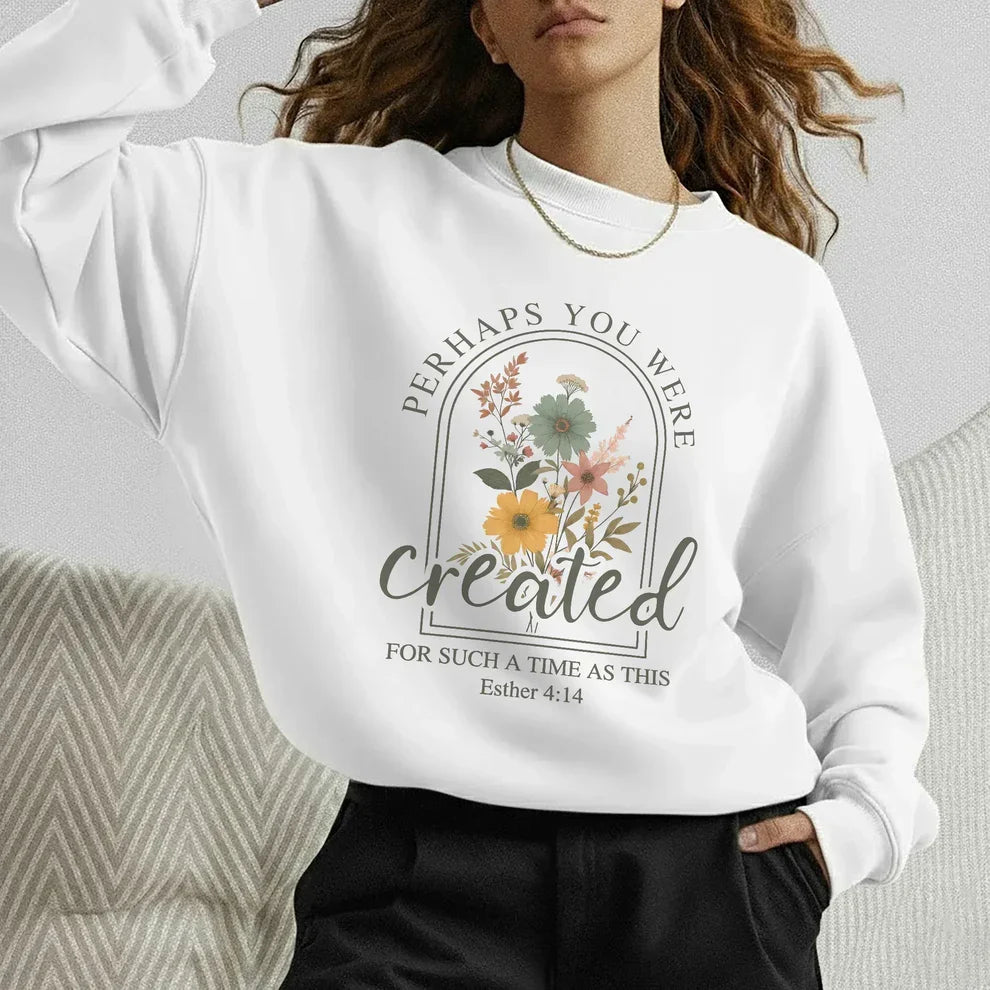 Created For Such A Time As This Floral Arch Design - Faith Floral - Unisex Tshirt / Hoodie / Sweatshirt [GILDAN]