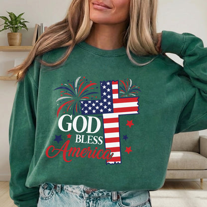 Faith & Freedom God Bless America – Unisex Tshirt / Hoodie / Sweatshirt