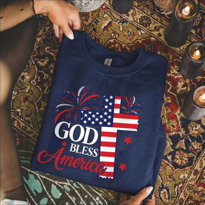 Faith & Freedom God Bless America – Unisex Tshirt / Hoodie / Sweatshirt