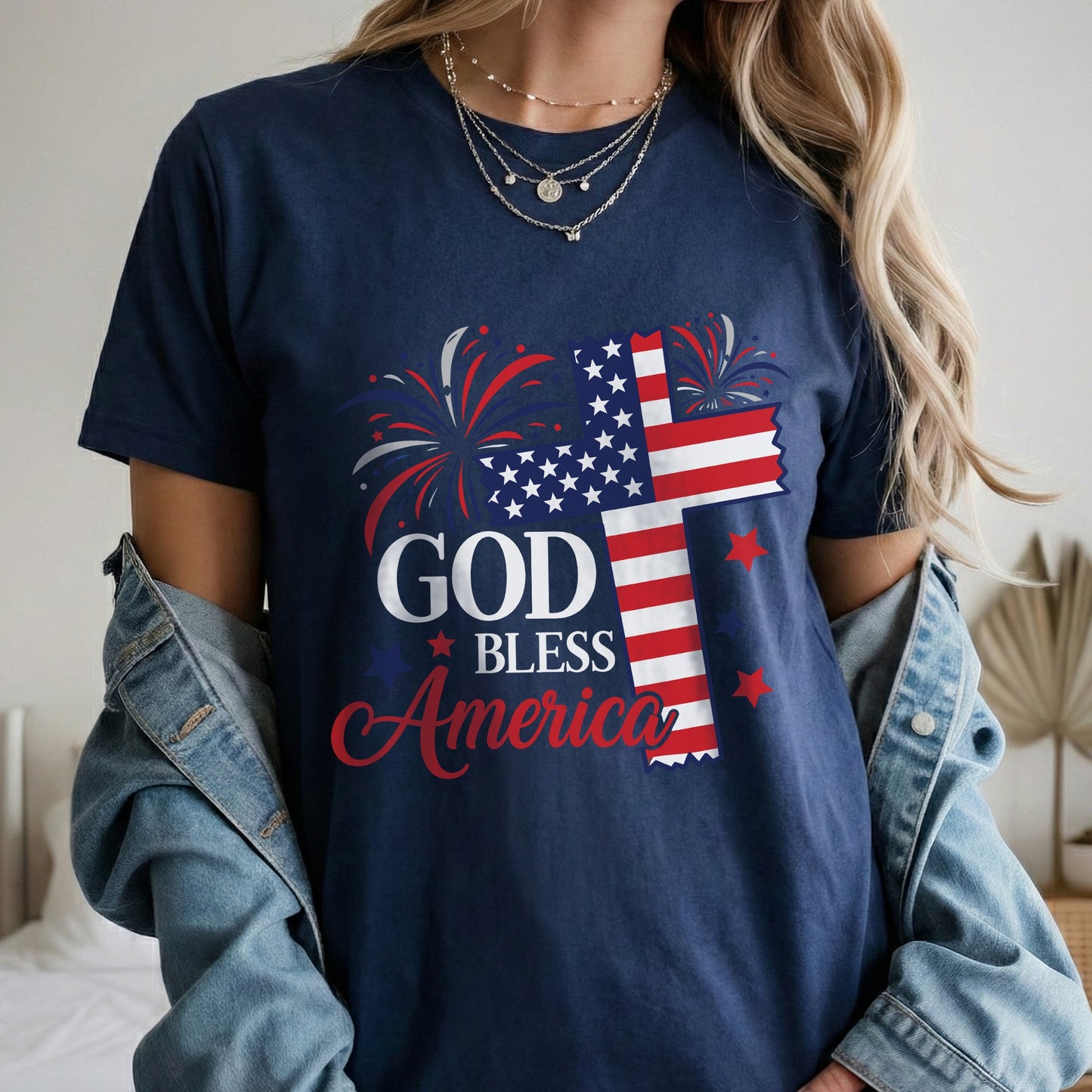Faith & Freedom God Bless America – Unisex Tshirt / Hoodie / Sweatshirt