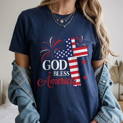 Faith & Freedom God Bless America – Unisex Tshirt / Hoodie / Sweatshirt