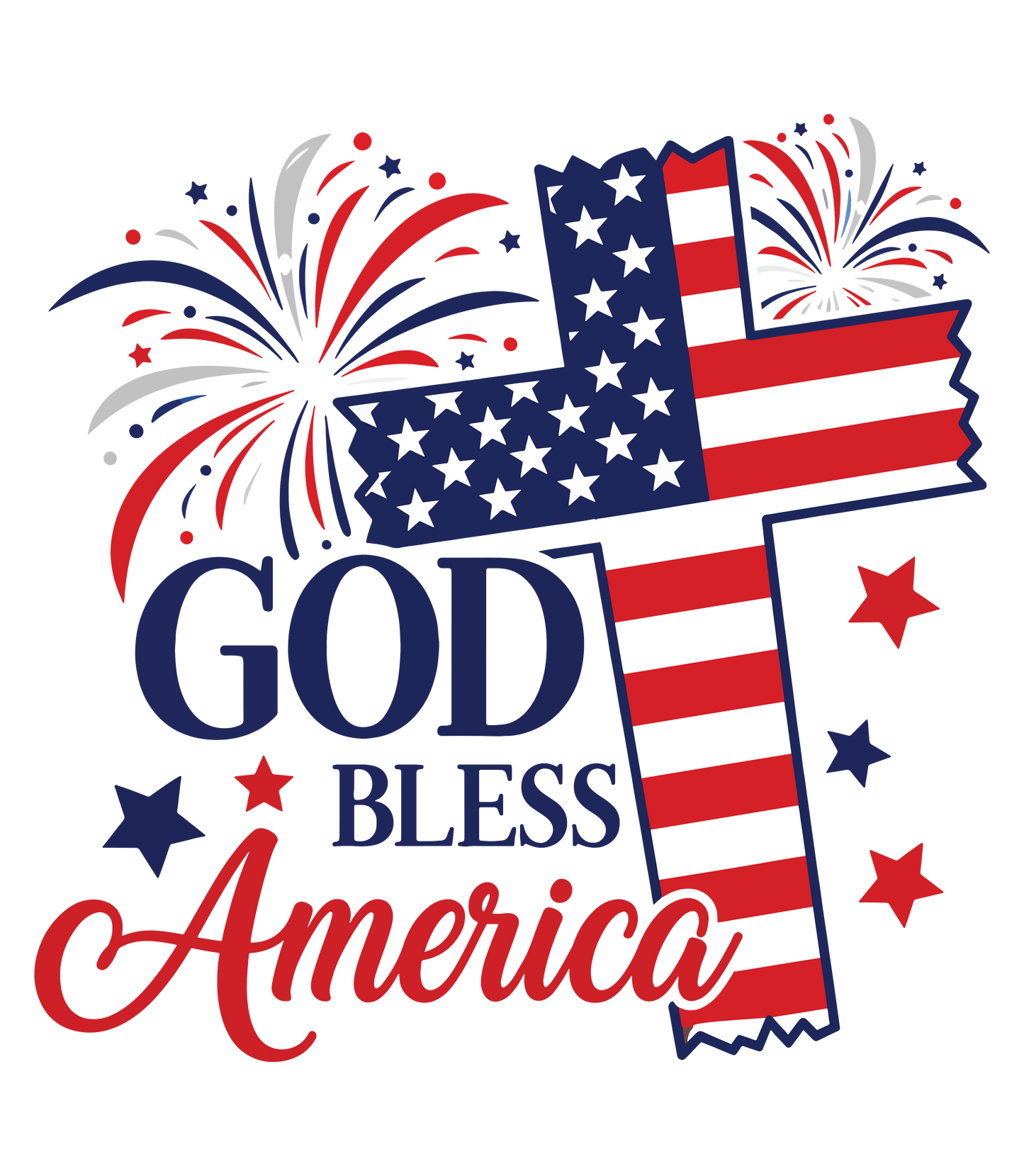 Faith & Freedom God Bless America – Unisex Tshirt / Hoodie / Sweatshirt