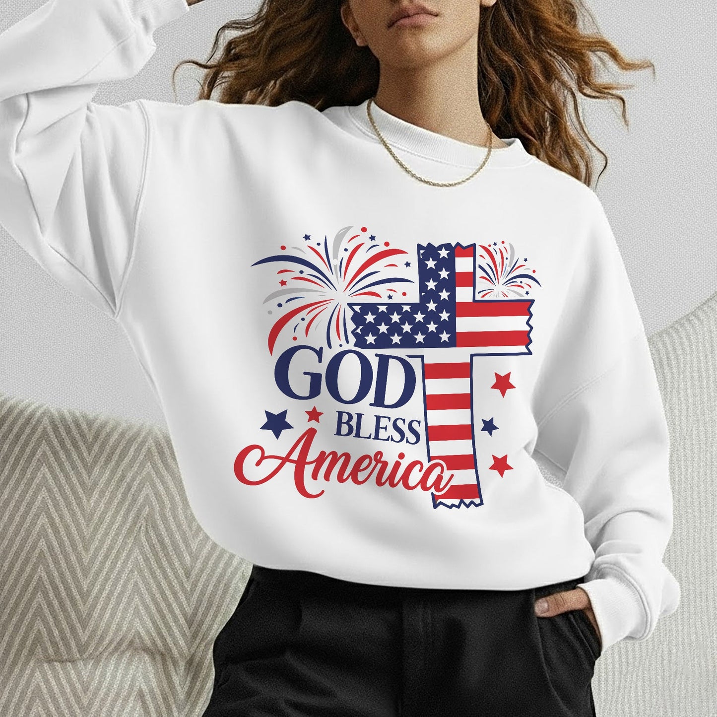 Faith & Freedom God Bless America – Unisex Tshirt / Hoodie / Sweatshirt