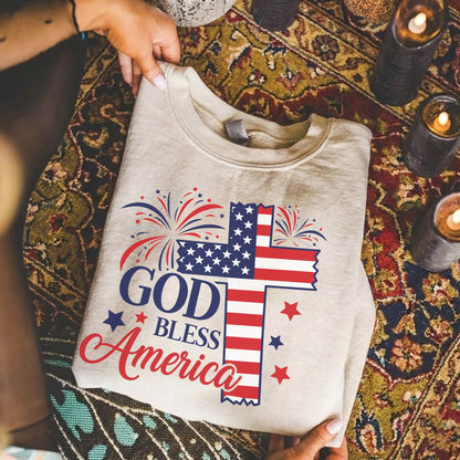 Faith & Freedom God Bless America – Unisex Tshirt / Hoodie / Sweatshirt