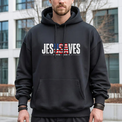 Jesus Saves USA Flag Christian Inspirational – Unisex Tshirt / Hoodie / Sweatshirt