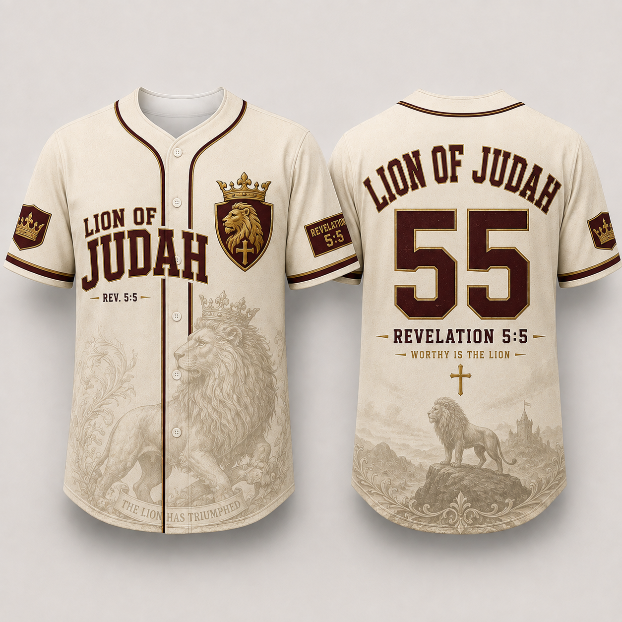 Christian Baseball Jersey for Men – Bible Verse Faith Jersey